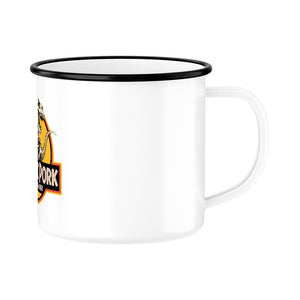 Jurassic Pork – Meat Finds a Way - Emaille Tasse | Mug | Meatware