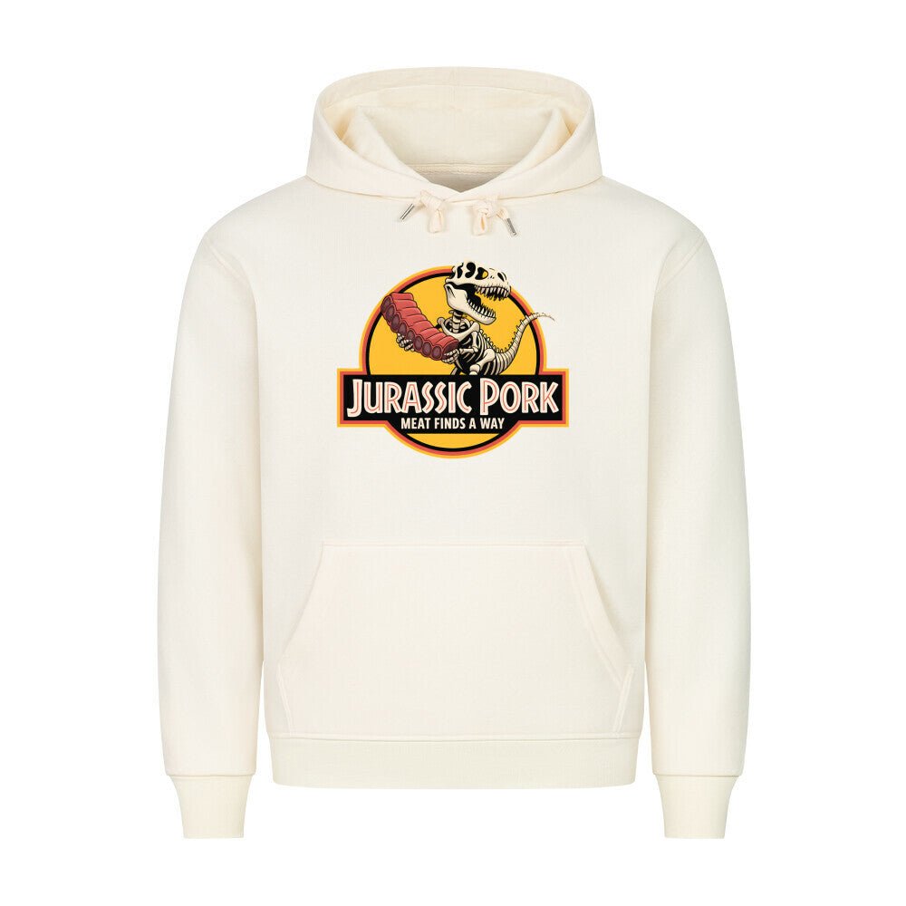 Jurassic Pork – Meat Finds a Way - HigherBlanks Premium Hoodie | Hoodie | Meatware