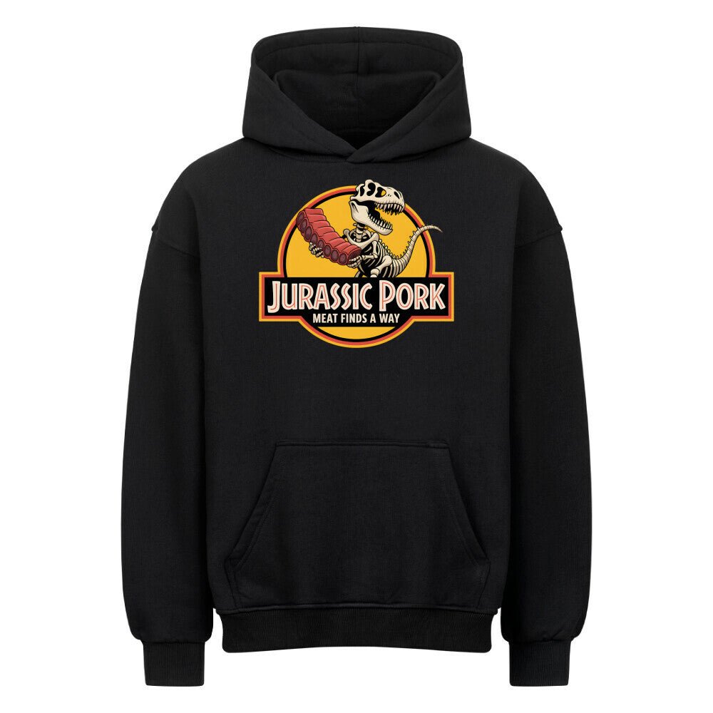 Jurassic Pork – Meat Finds a Way - VACANCY Oversized Hoodie | Hoodie | Meatware