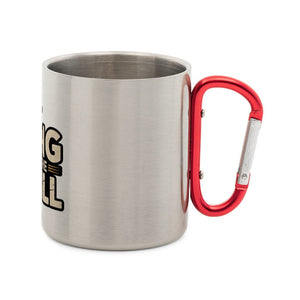 King of the Grill - Edelstahl - Tasse mit Karabiner | Mug | Meatware