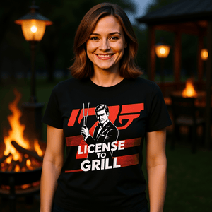Licence to Grill - HigherBlanks Premium T-Shirt | T-Shirt | Meatware