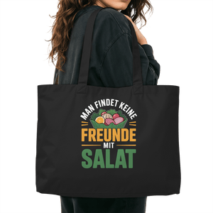 Man findet keine Freunde mit Salat - Organic Shopping - Bag | Taschen | Meatware