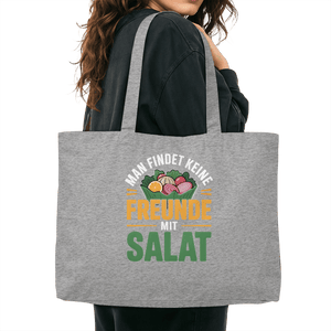 Man findet keine Freunde mit Salat - Organic Shopping - Bag | Taschen | Meatware