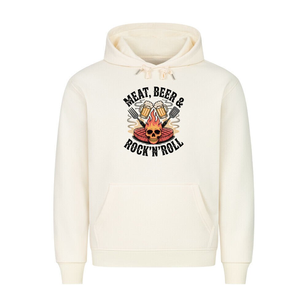 Meat, Beer & Rock N roll - HigherBlanks Premium Hoodie | Hoodie | Meatware