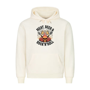 Meat, Beer & Rock N roll - HigherBlanks Premium Hoodie | Hoodie | Meatware