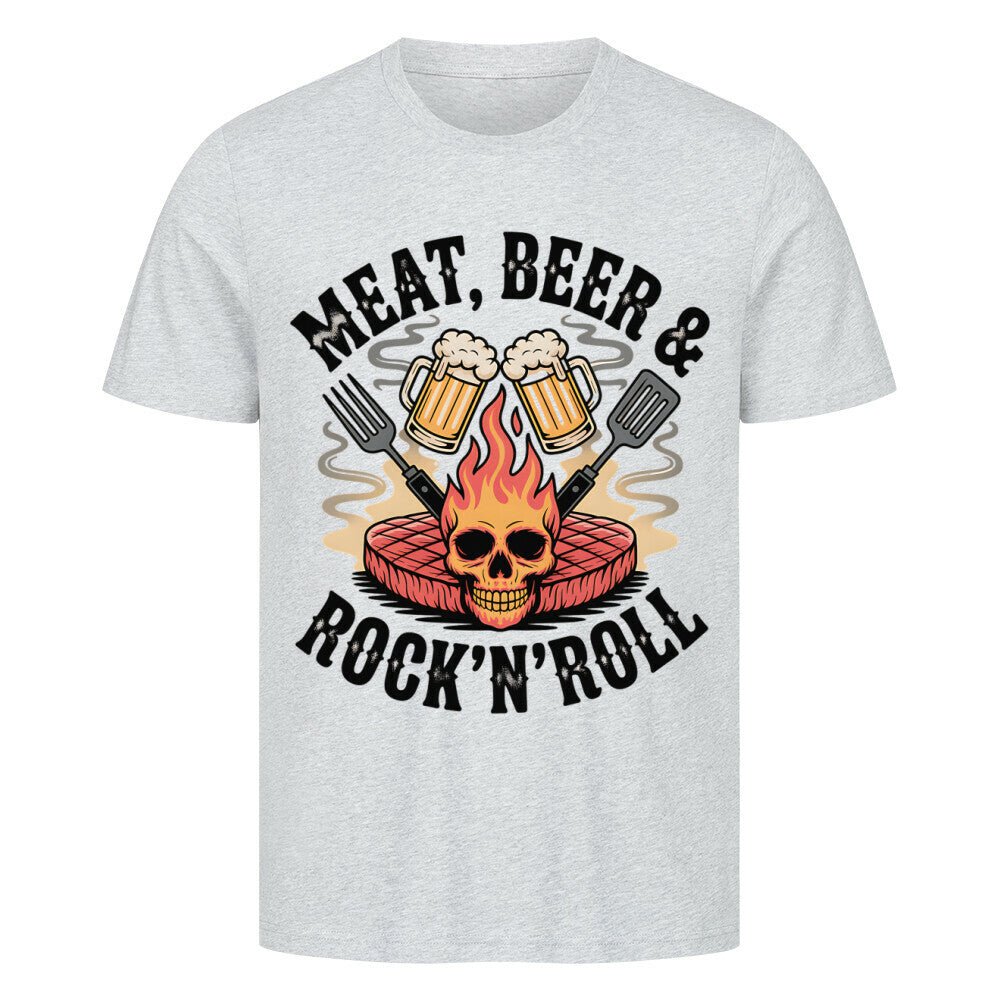 Meat, Beer & Rock N roll - HigherBlanks Premium T-Shirt | T-Shirt | Meatware