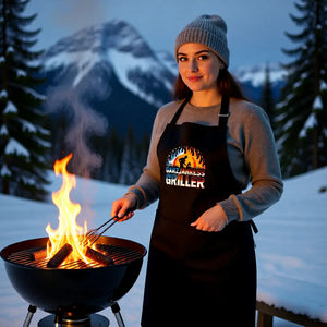 Kochschürze mit Ganzjahres-Griller von Meatware im BBQ-Lifestyle Look