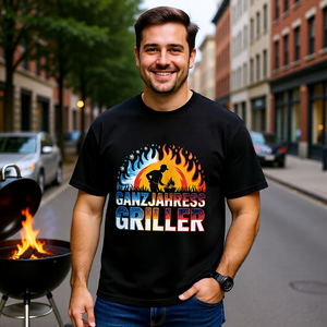 Oversized Shirt mit Ganzjahres-Griller von Meatware im BBQ-Lifestyle Look