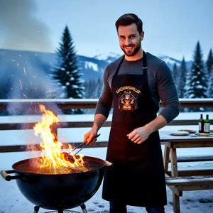 Kochschürze mit Ganzjahresgriller Wikinger am Grill von Meatware im BBQ-Lifestyle Look