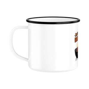 Mein Plan für Heute - Grillen und Bier - Emaille Tasse | Mug | Meatware