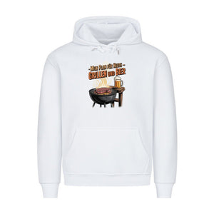 Mein Plan für Heute - Grillen und Bier - HigherBlanks Premium Hoodie | Hoodie | Meatware