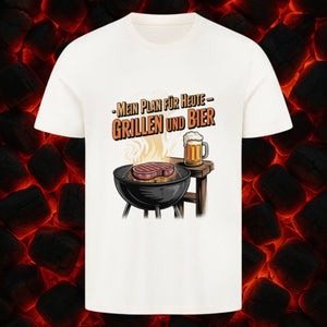 Mein Plan für Heute - Grillen und Bier - HigherBlanks Premium T-Shirt | T-Shirt | Meatware