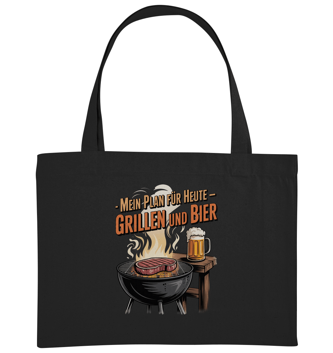 Mein Plan für Heute – Grillen und Bier - Organic Shopping - Bag - Organic Shopping - Bag | Taschen | Meatware