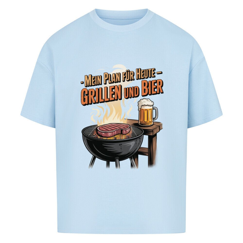 Mein Plan für Heute - Grillen und Bier - VACANCY Oversized Shirt | T-Shirt | Meatware