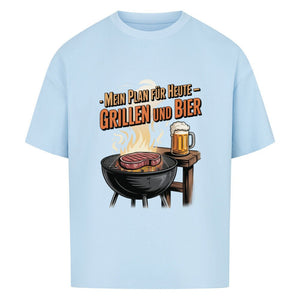 Mein Plan für Heute - Grillen und Bier - VACANCY Oversized Shirt | T-Shirt | Meatware