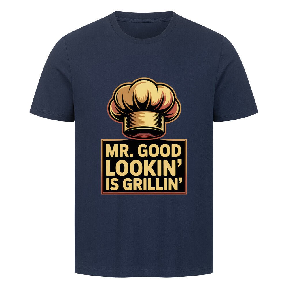 Mr.Good Lookin is Grillin - HigherBlanks Premium T-Shirt | T-Shirt | Meatware