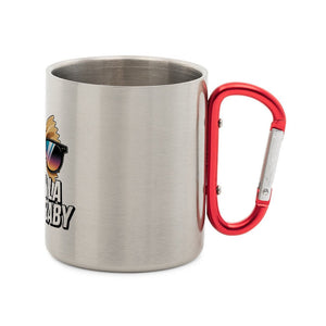 Pasta La Vista, Baby - Edelstahl - Tasse mit Karabiner | Mug | Meatware