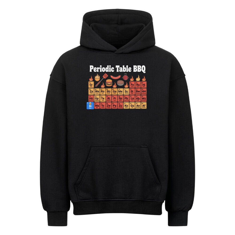 Periodentabelle des Grillens - VACANCY Oversized Hoodie | Hoodie | Meatware