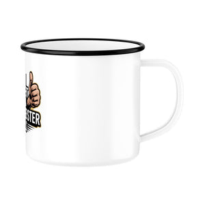 So sieht ein Grillmeister aus - Emaille Tasse | Mug | Meatware