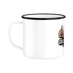 So sieht ein Grillmeister aus - Emaille Tasse | Mug | Meatware