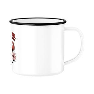 Team Rind - gegen Huhn & Schwein - Emaille Tasse | Mug | Meatware