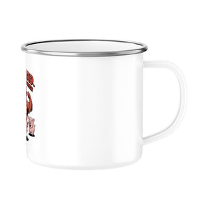 Team Rind - gegen Huhn & Schwein - Emaille Tasse | Mug | Meatware