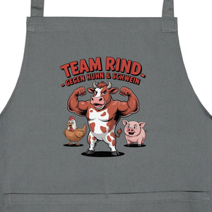 Team Rind - Gegen Huhn & Schwein - Grillschürze | Apron | Meatware