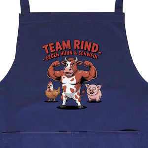 Team Rind - Gegen Huhn & Schwein - Grillschürze | Apron | Meatware
