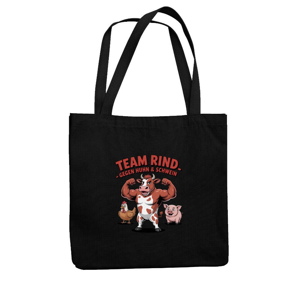 Team Rind - Gegen Huhn & Schwein - Jutebeutel | Bag | Meatware