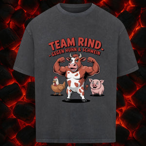 Team Rind - Gegen Huhn & Schwein - VACANCY Oversized Shirt | T-Shirt | Meatware