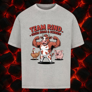 Team Rind - Gegen Huhn & Schwein - VACANCY Oversized Shirt | T-Shirt | Meatware