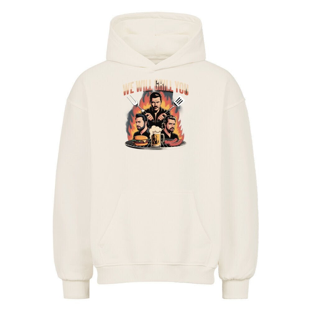 We will grill you - VACANCY Oversized Hoodie | Hoodie | Meatware
