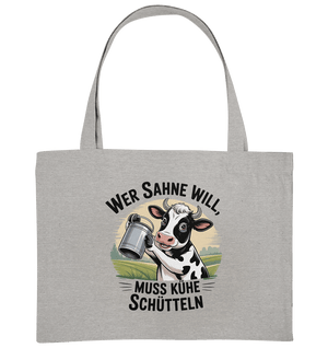 Wer Sahne will, muss Kühe schütteln - Organic Shopping - Bag | Taschen | Meatware