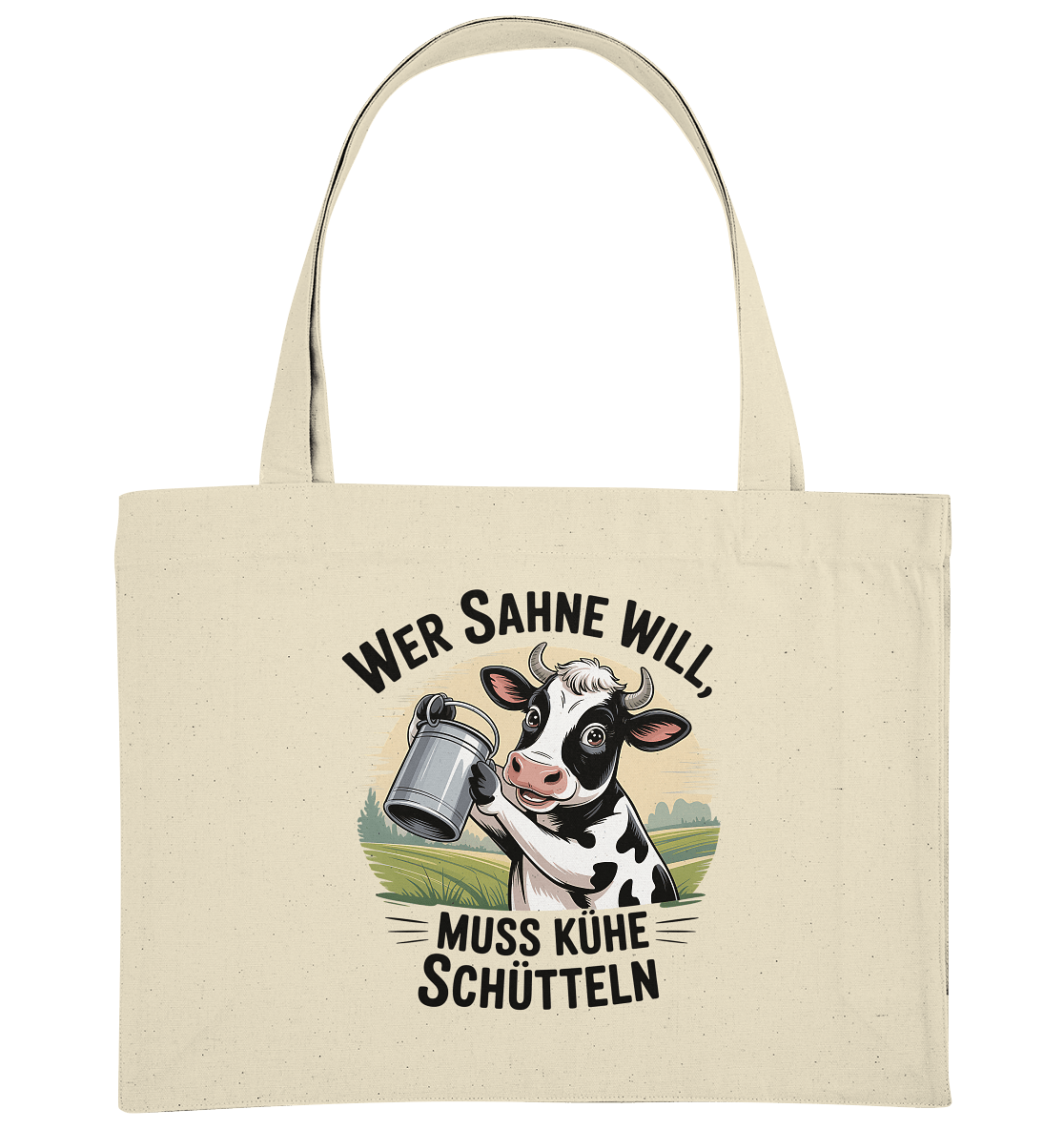 Wer Sahne will, muss Kühe schütteln - Organic Shopping - Bag | Taschen | Meatware
