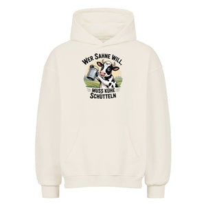 Wer Sahne will, muss Kühe schütteln - VACANCY Oversized Hoodie | Hoodie | Meatware