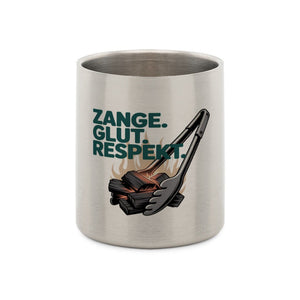 Zange. Glut. Respekt. - Edelstahl - Tasse mit Karabiner | Mug | Meatware