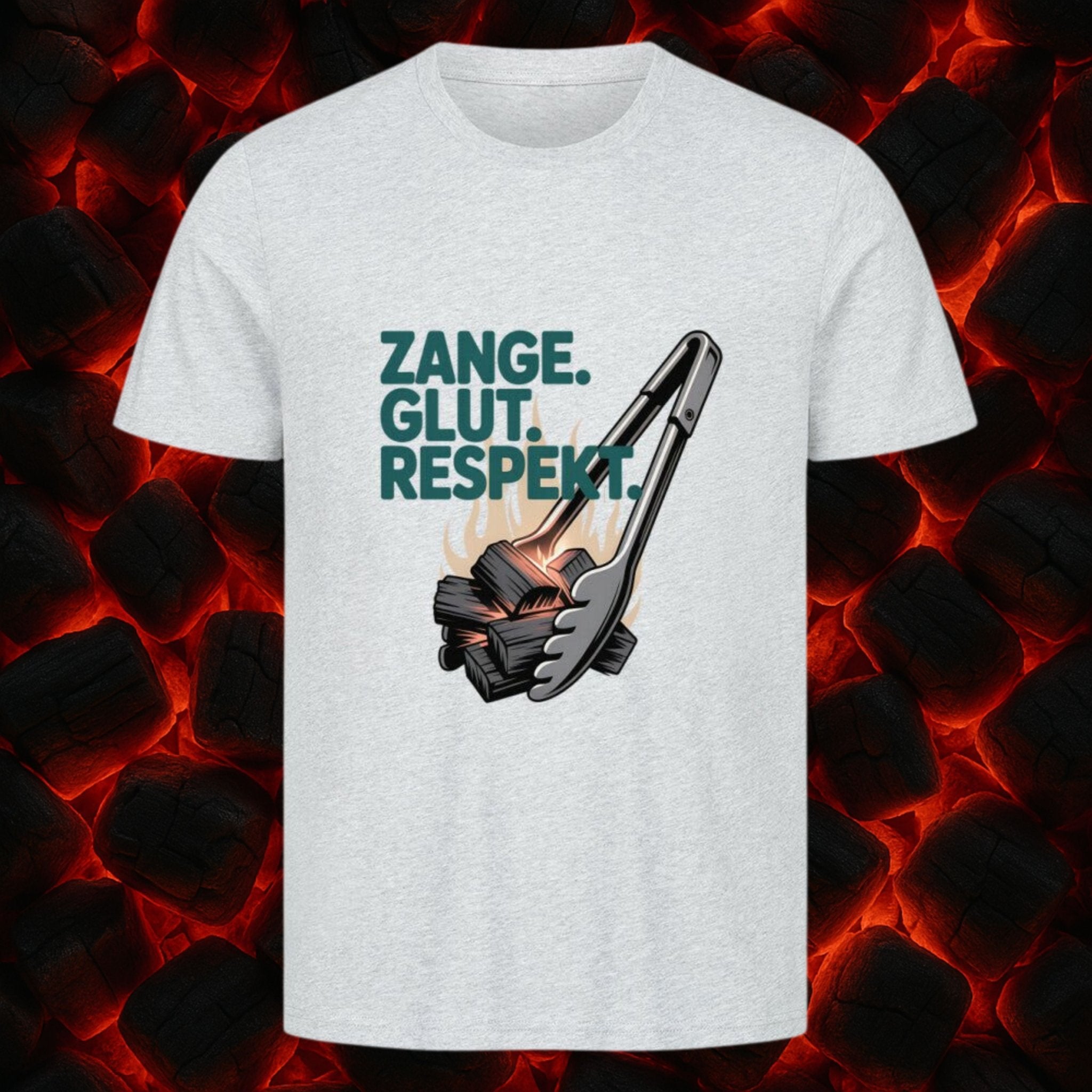 Zange. Glut. Respekt. - HigherBlanks Premium T-Shirt | T-Shirt | Meatware