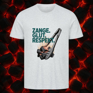 Zange. Glut. Respekt. - HigherBlanks Premium T-Shirt | T-Shirt | Meatware