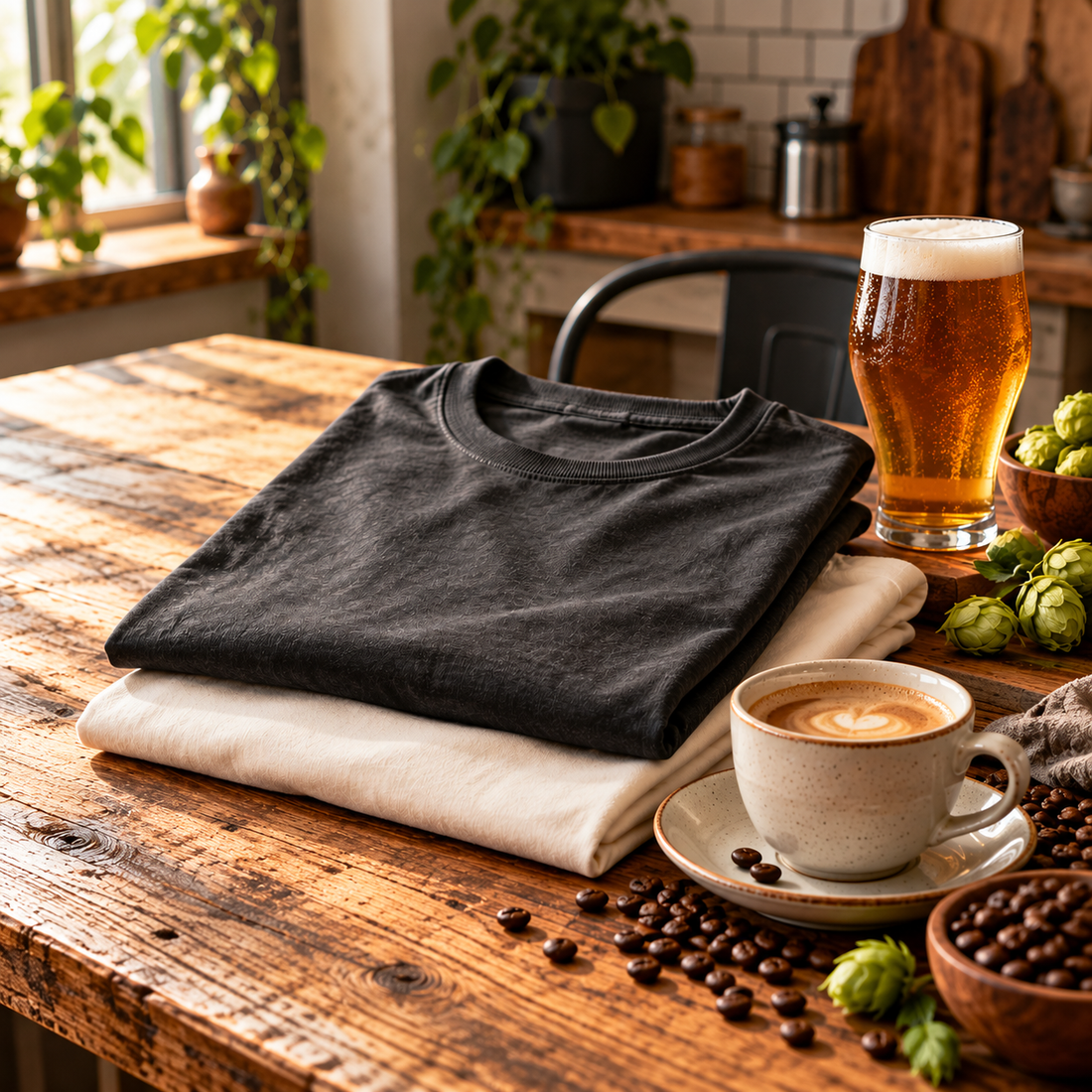 T-Shirts für Kaffee- und Bierfans: Genuss als Statement tragen