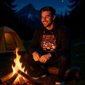 🔥🧪 STRANGER GRILLS – Premium Hoodie MarketPrint