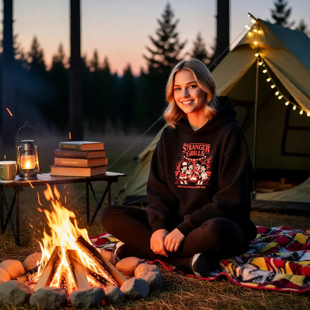 🔥🕶️ STRANGER GRILLS – Oversized Hoodie MarketPrint