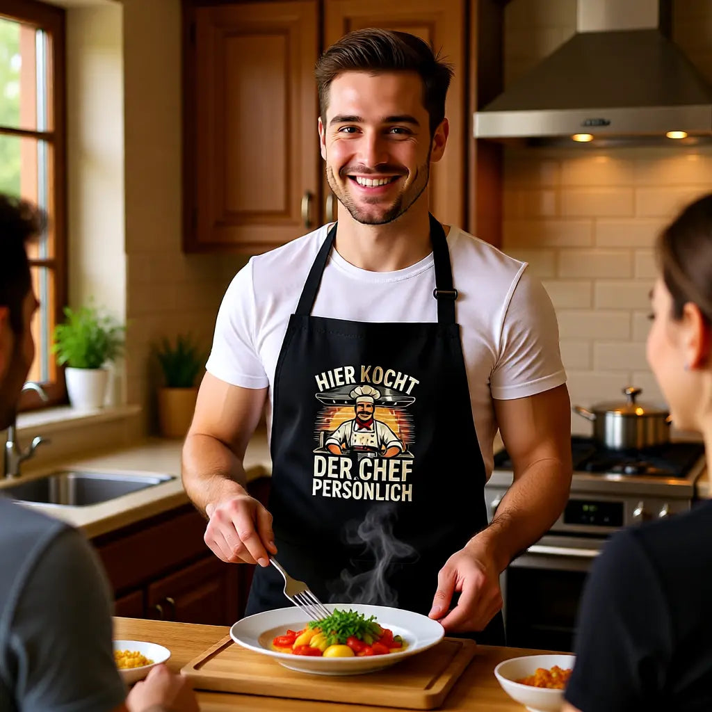 Hier kocht der Chef persönlich –Kochschürze MarketPrint