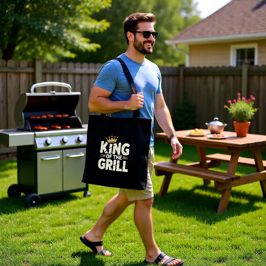 👑 King of the Grill – Jutebeutel MarketPrint