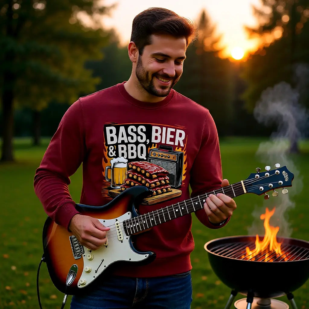 🔥 Bass, Bier & BBQ – Sweatshirt MarketPrint