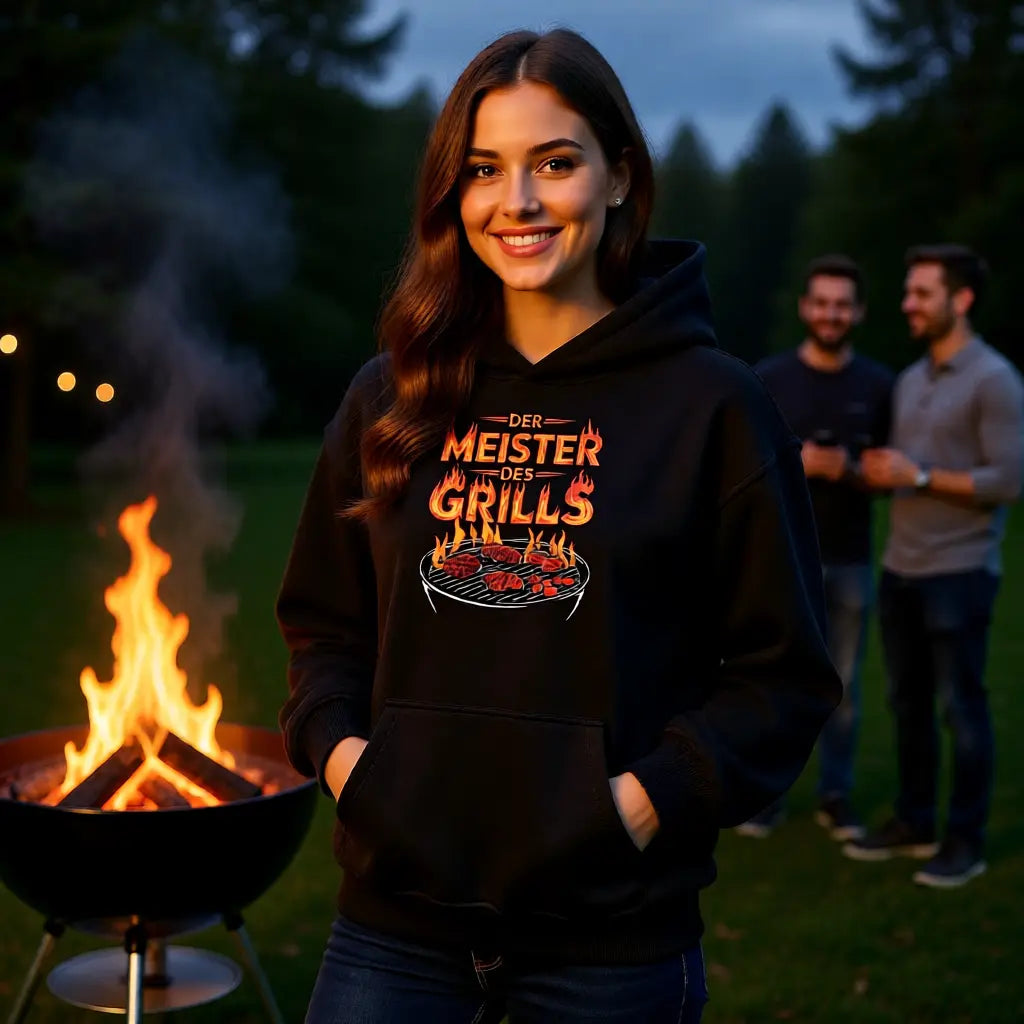 🔥 Meister des Grills – Oversized Hoodie MarketPrint