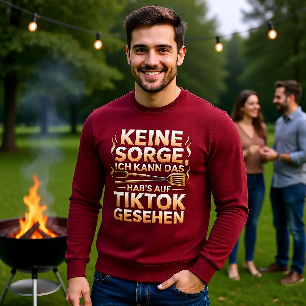 😂🔥 Keine Sorge – Hab’s auf TikTok gesehen – Premium Sweatshirt MarketPrint