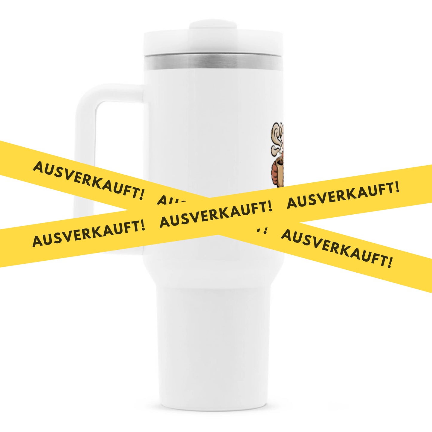 🧸 BÄRENSTARK – Powered by Kaffee | Thermobecher 1200 ml MarketPrint