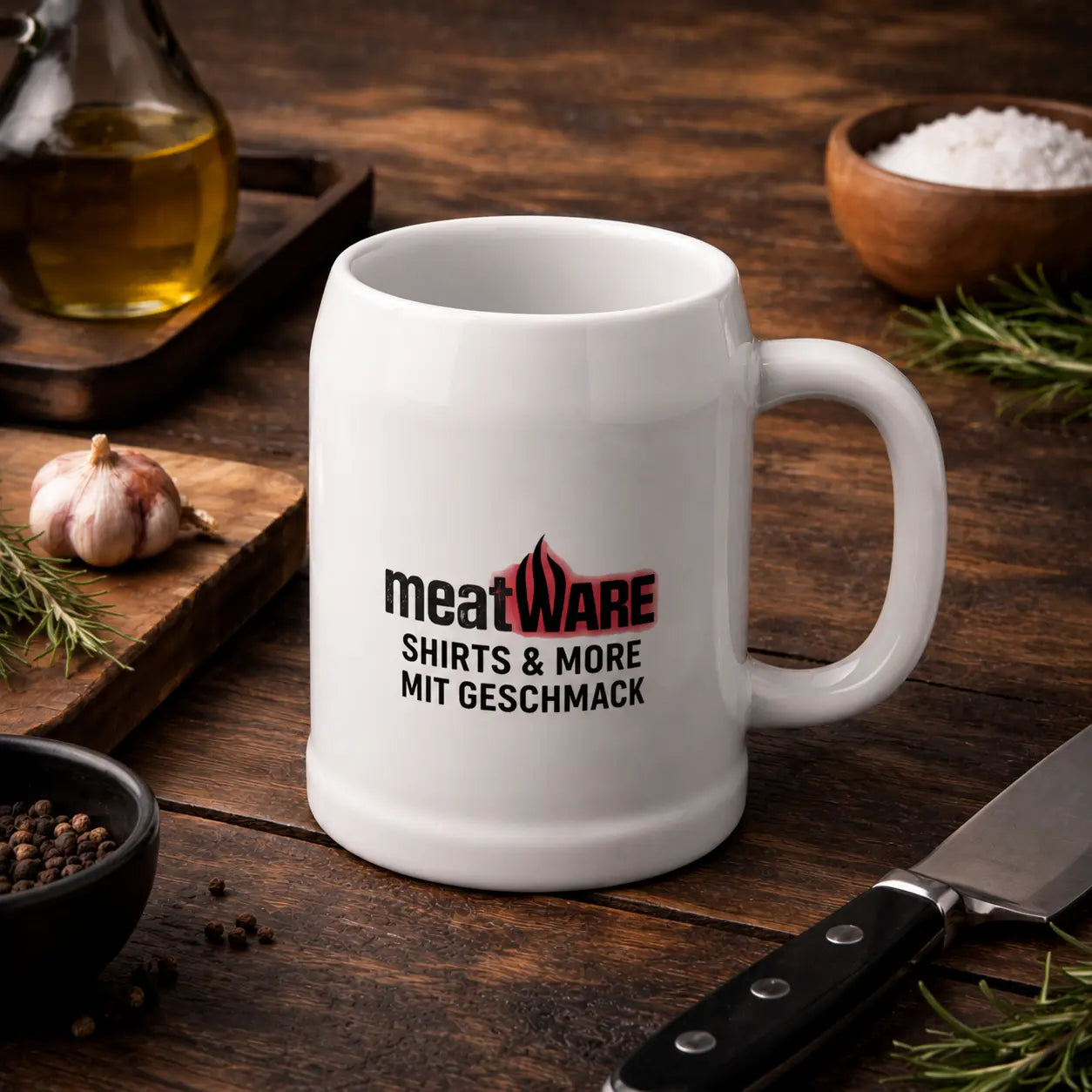 meatWARE Logo – Beer Mug