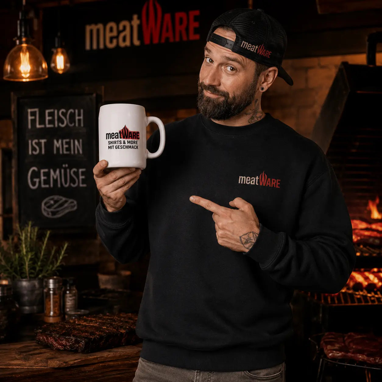 meatWARE Logo – Beer Mug