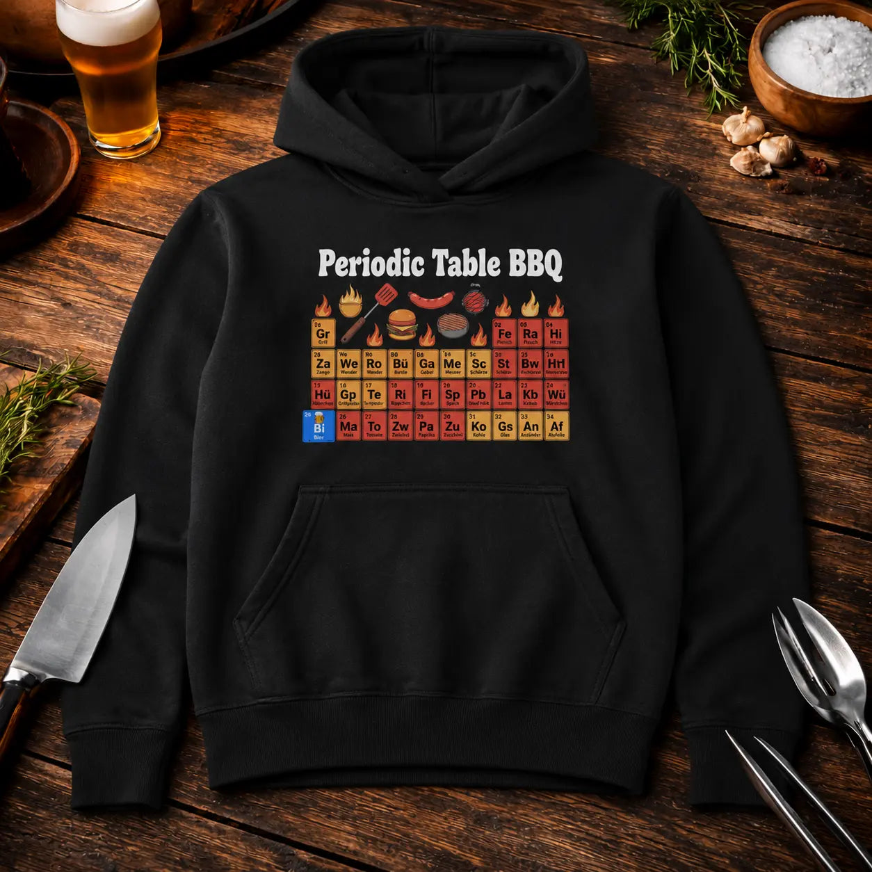 Periodic Table BBQ – Oversized Hoodie